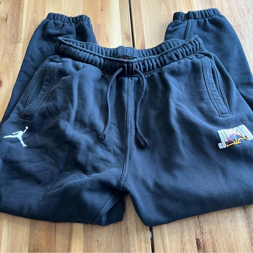 Men's Black Fleece Jogger Pants